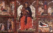 unknow artist Virgin and Child Enthroned with Scenes from the Life of the Virgin USA oil painting artist